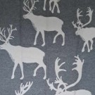 Ullpledd grå, hvit, 130×200 cm thumbnail