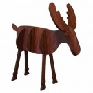 Elg i tre brun 9 cm thumbnail