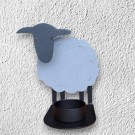 Spegels telysholder i smijern - grå sau, 13 cm thumbnail
