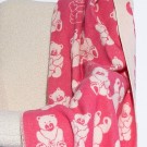 Bamse barnepledd rosa 90 x 130 cm thumbnail