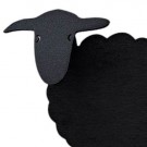Spegels knagg med 4 kroker, svart thumbnail