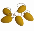 Påskeegg i tre 5 stk. gul 4 cm thumbnail