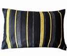 Stripete putetrekk svart og gul, 35×55 cm thumbnail