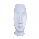 Vase Ansikt hvit 20 cm. thumbnail
