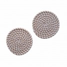 Glassbrikker - 2 stk ø11 cm, beige og hvit thumbnail
