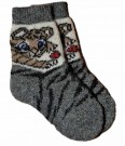 Ullsokker med tigermotiv str. 24–26 thumbnail