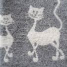 Ullpledd med kattemotiv, 130×200 cm thumbnail