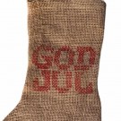 Julestrømpe i jute God Jul 17×43 cm thumbnail