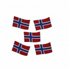 Magnet Norsk flagg i tre. 3.5x5.5 cm thumbnail