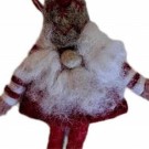 Julenisse i ull for oppheng, 15 cm thumbnail