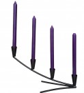 Adventslysestake i smijern svart 40 cm thumbnail