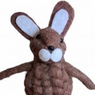 Påskehare i ull 23 cm, brun thumbnail