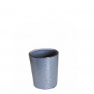 Telysholder i glass - sølv, 6 cm thumbnail
