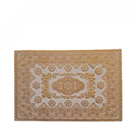 Spisebrikke 30×45 cm - beige og gull