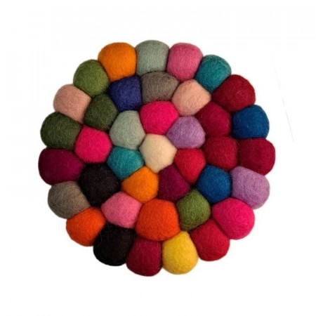 Gryteunderlag i ull ø18 cm