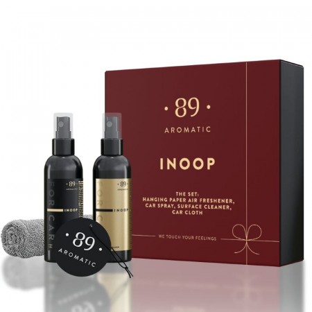 Bilpleiesett Inoop - dashboardrens og bilduft