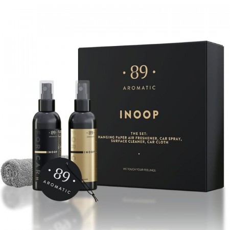 Bilpleiesett Inoop - dashboardrens og bilduft